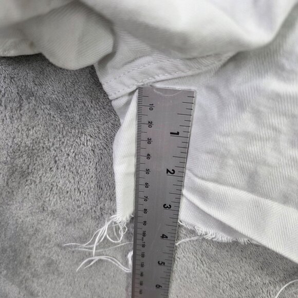 Womens Universal Thread White Denim Shortalls Romper 100% Cotton 3" Inseam 6 - Picture 7 of 9